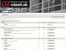 Tablet Screenshot of forum.vazen.sk